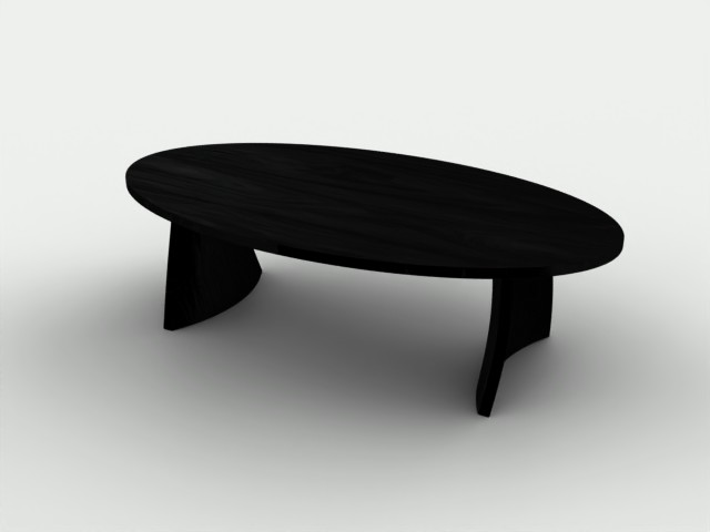 Sculptural coffee table model
